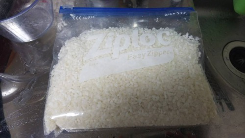 洗い米の保存